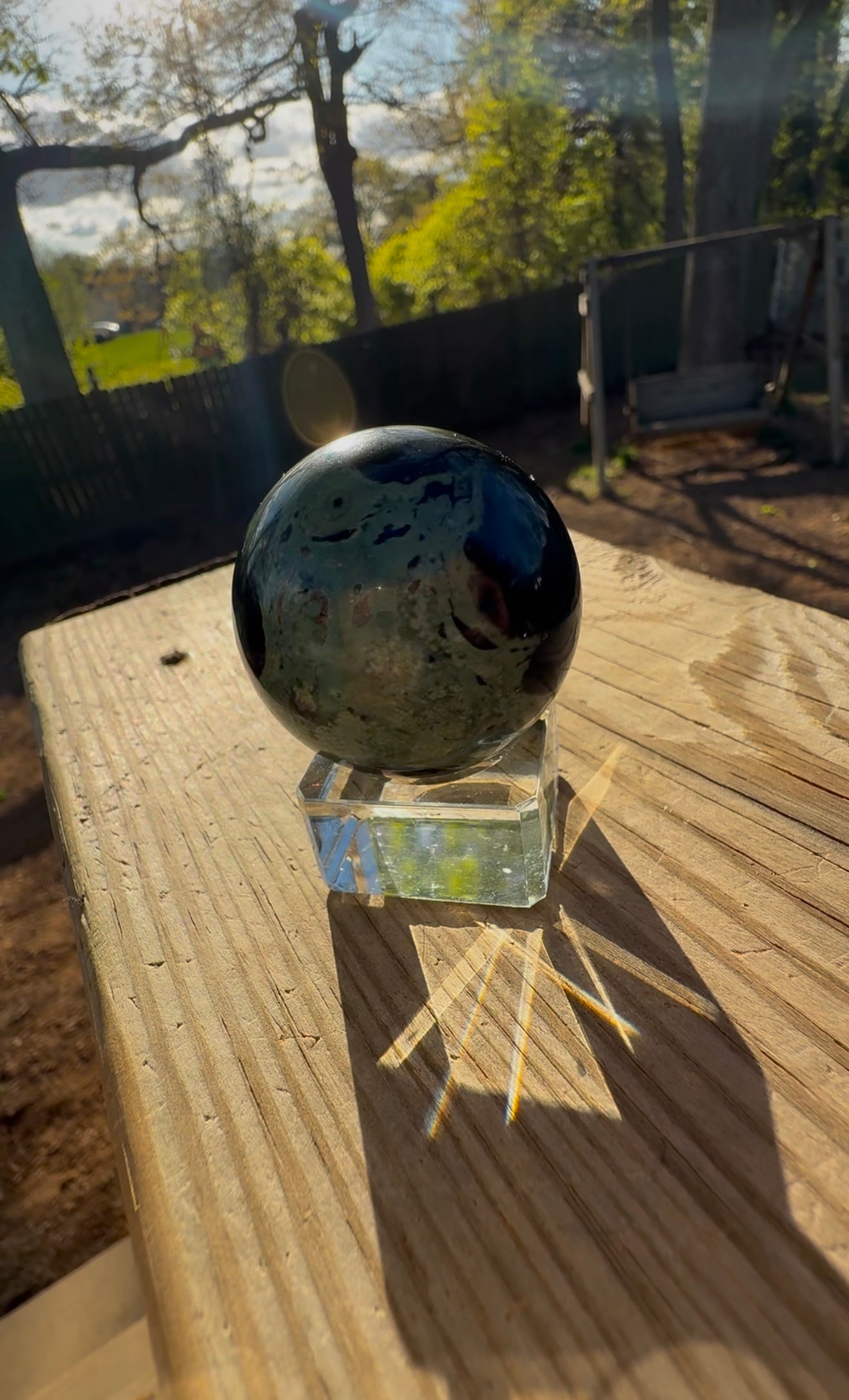 Kambaba Jasper sphere