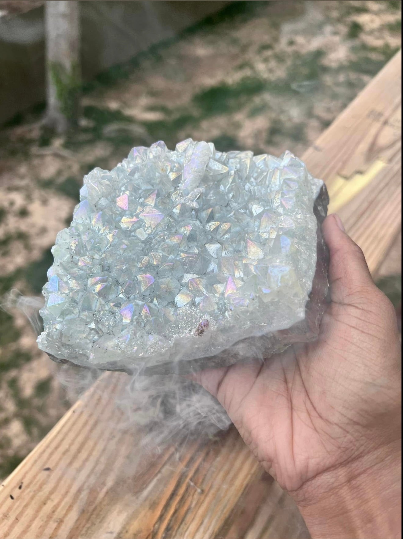 Angel aura Quartz slab