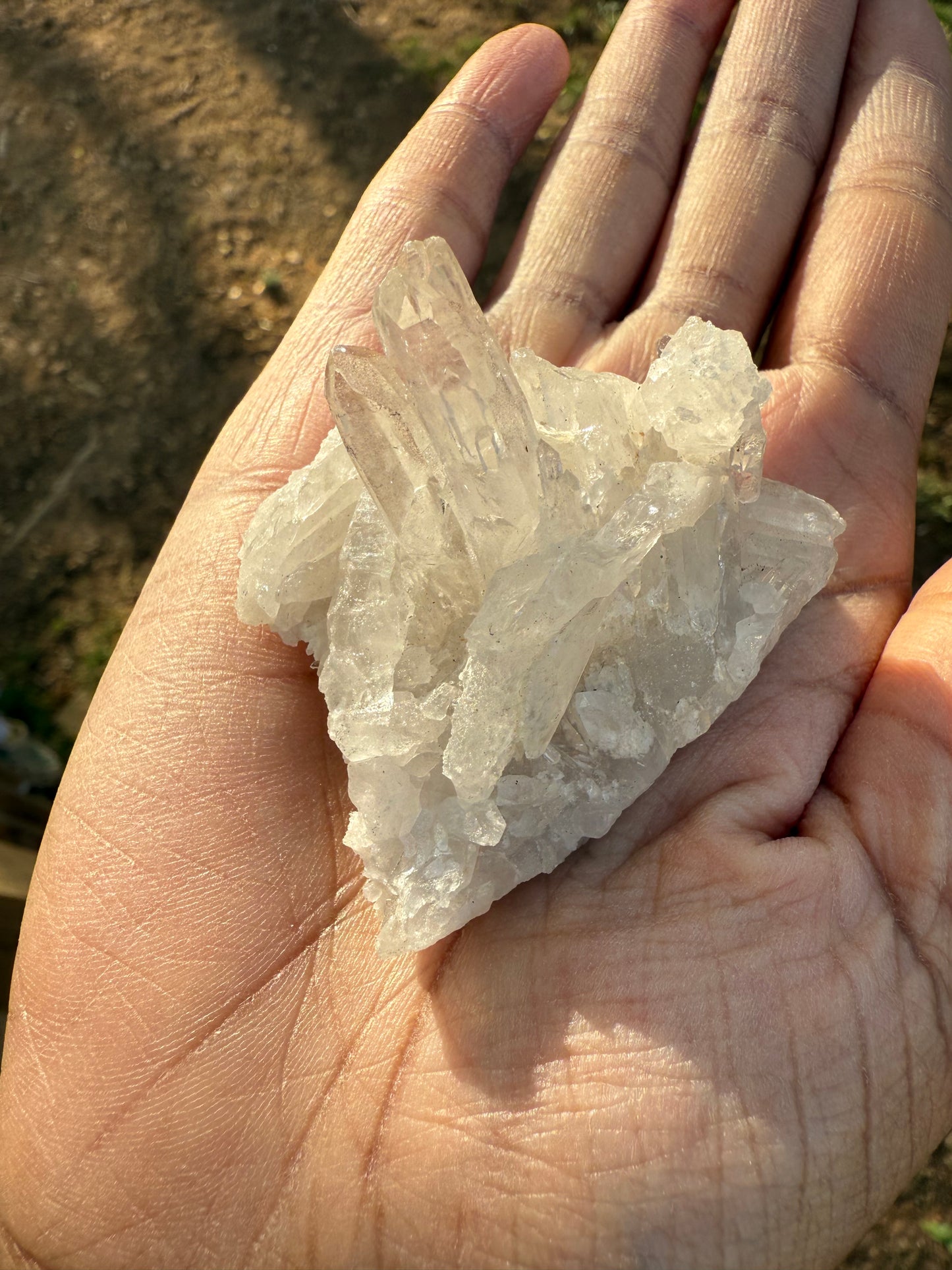 Clear quartz gem