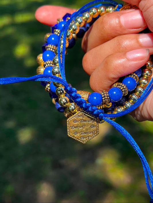 Blue bracelet set