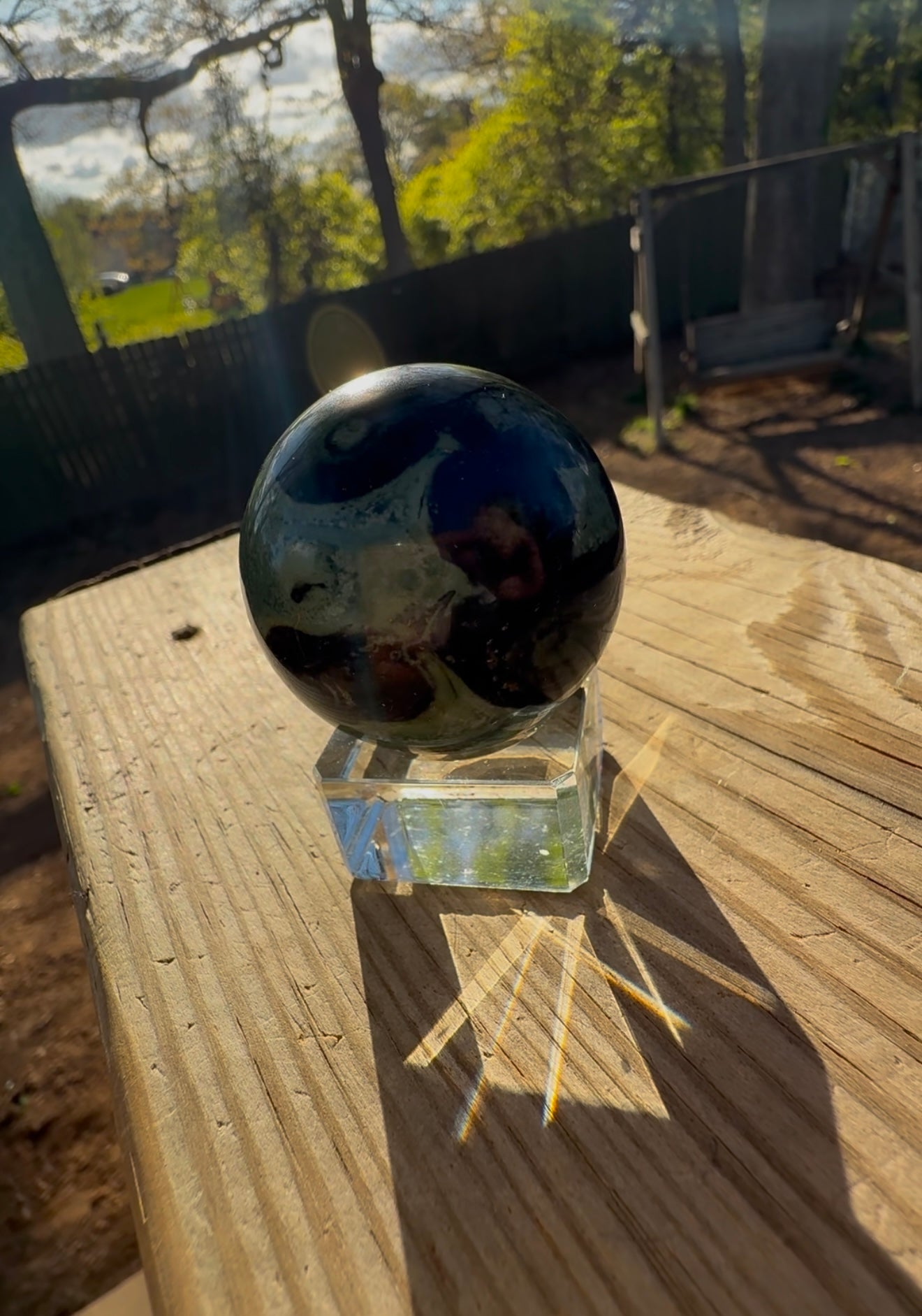 Kambaba Jasper sphere