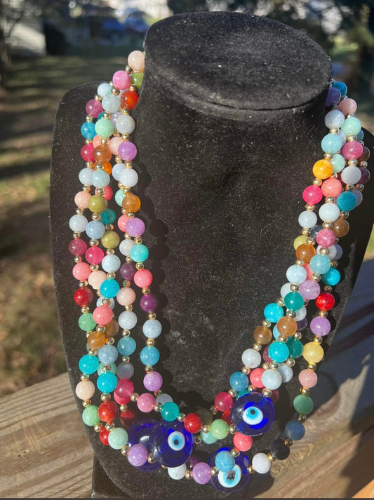 Nazar beaded necklace